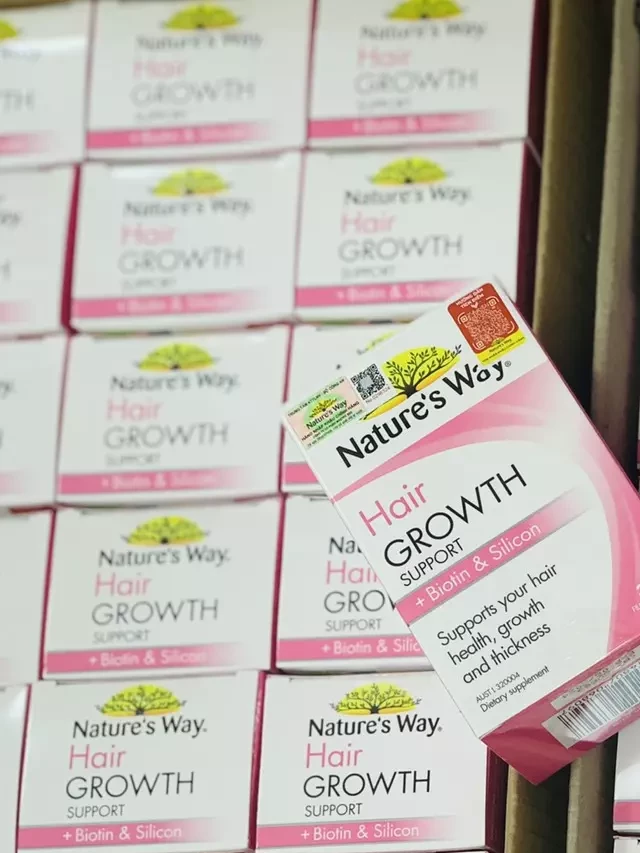   Nature’s Way Hair Growth Support + Biotin &amp; Silicon: Tự tin với mái tóc khỏe mạnh và mượt mà