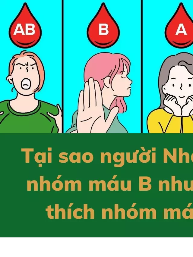   Tại sao người Nhật ghét nhóm máu B nhưng rất thích nhóm máu A?