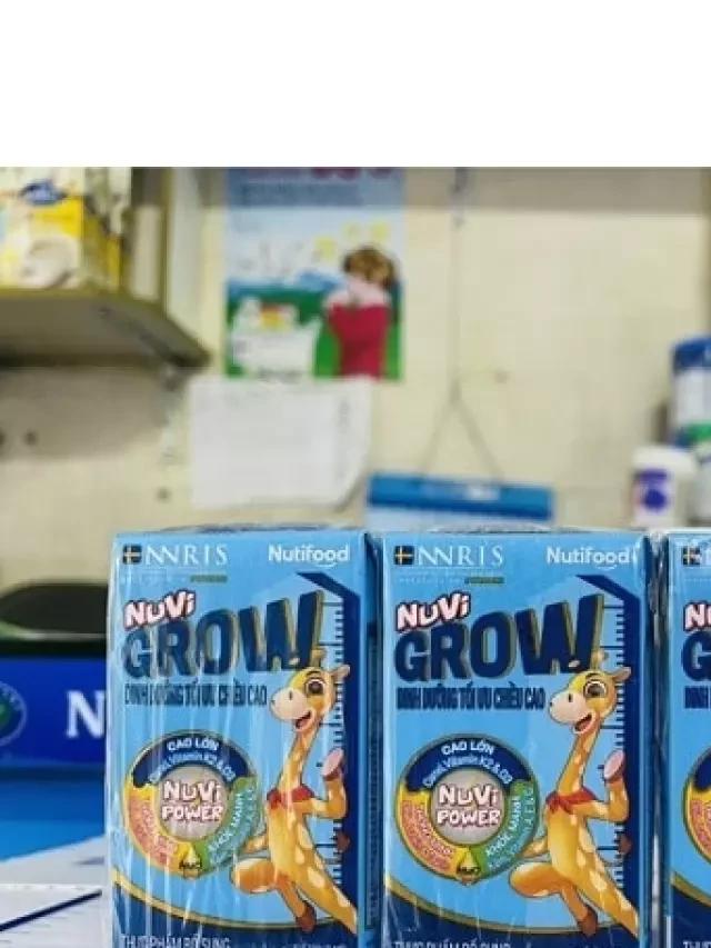   Sữa Nuvi Grow - Lựa chọn tốt cho sự phát triển cao của bé