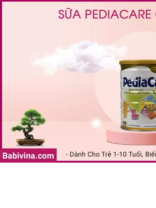   Sữa Pediacare Gold 2 900g: Dinh Dưỡng Tối Ưu Cho Trẻ Từ 1 - 10 Tuổi