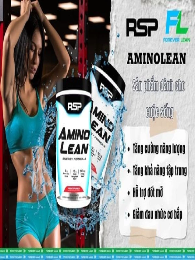   RSP Amino Lean - Tăng cường năng lượng Gym và giảm mỡ (70SV)