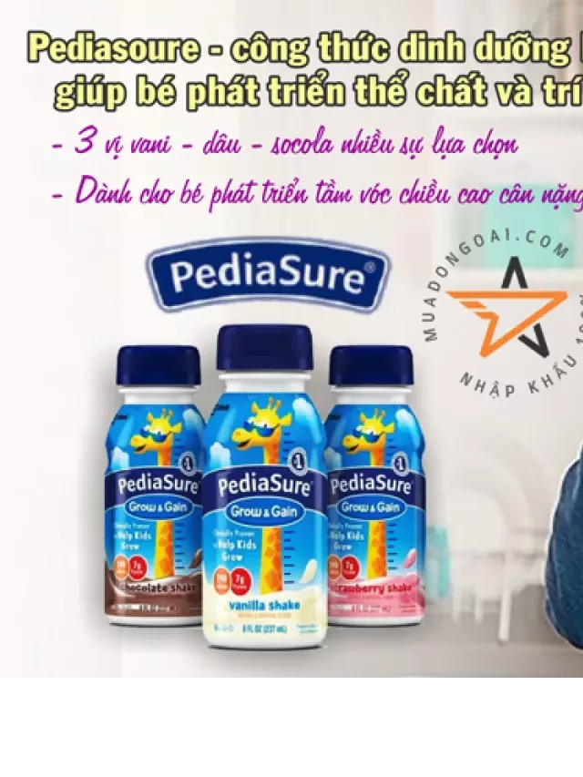   Sữa nước Pediasure Optigro Vani Nk Mỹ (24chai/237ml)