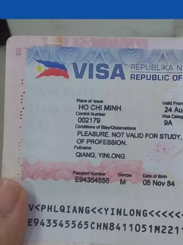   Thủ tục xin visa Philippines cho người Việt Nam