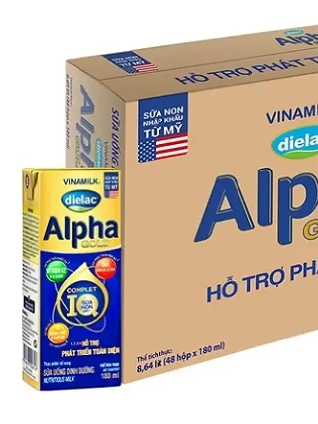   Sữa bột pha sẵn Dielac Alpha Gold hộp 180ml cho trẻ 1 tuổi trở lên