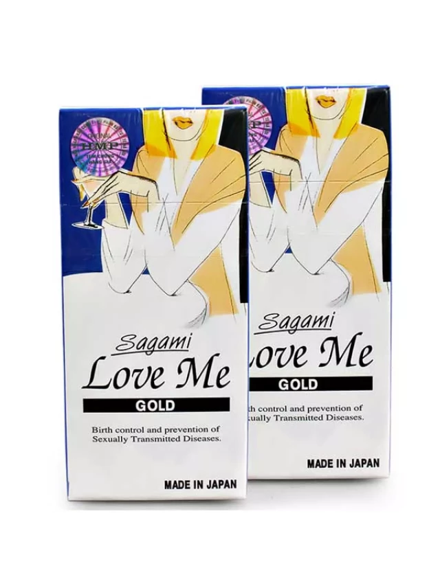   Bao cao su Sagami Love Me Gold: Trải nghiệm cảm giác như không mặc