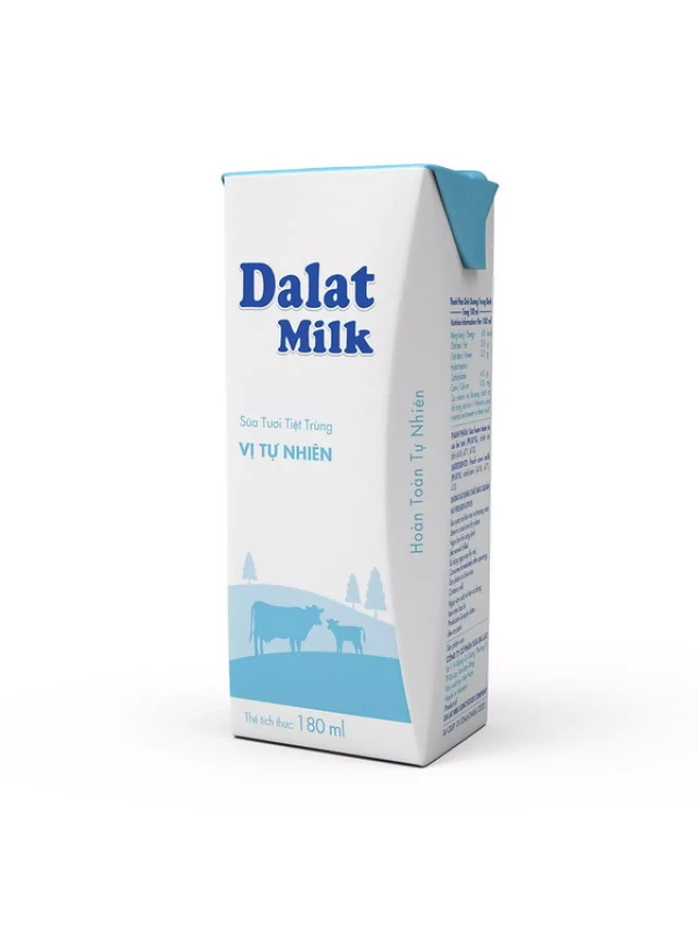   Sữa Dalat Milk - Sữa tươi tiệt trùng vị tự nhiên