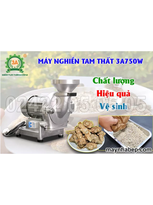   Máy nghiền củ tam thất 3A750W: Bước đột phá trong chế biến dược liệu